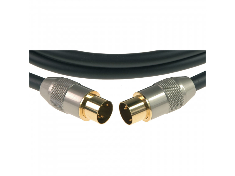 Kabel MIDI KLOTZ  MIDM-060 przewód 5 DIN w pełni metalowe złocone wtyki 6 m